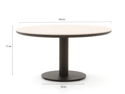 Apple Bee Camp Bay/Melville ø 140 cm Gartenmöbel-Set 5-teilig drehbar
