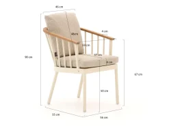 Apple Bee Condor 240 cm Gartenmöbel-Set 7-teilig