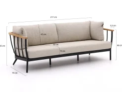 Apple Bee Condor Gartensofa 3-Sitzer 217 cm