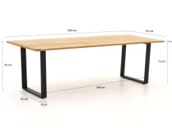 Apple Bee Condor Gartentisch 240x95x75 cm