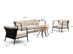 Apple Bee Elle Sessel-Sofa Lounge-Set 5-teilig