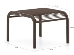Apple Bee Hawaii Gartensessel stapelbar mit Gartenhocker