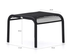 Apple Bee Hawaii lounge balkonset 3-Teilig Stapelbar