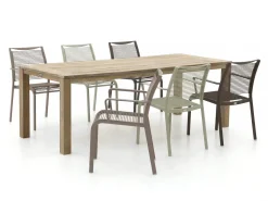 Apple Bee Hawaii/ROUGH-S 220 cm Gartenmöbel-Set 7-teilig stapelbar