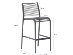 Apple Bee Hawaii/ROUGH-X 135 cm Gartenbar-Set 5-teilig