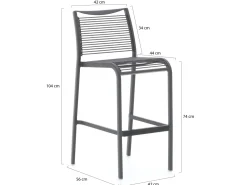 Apple Bee Hawaii/ROUGH-X 180 cm Gartenbar-Set 7-teilig