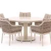 Apple Bee Milou/Melville ø140cm dining tuinset 6-delig