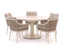 Apple Bee Milou/Melville ø140cm dining tuinset 6-delig