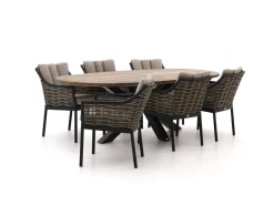 Apple Bee Milou/ROUGH-Y Ellips 240cm Esstischgruppe 7-teilig