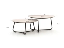 Apple Bee Pine Key Loungetisch-Set