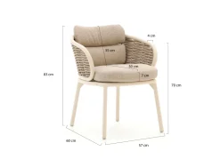 Apple Bee Pine Key/Melville ø 160 cm Gartenmöbel-Set 7-teilig