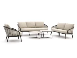 Apple Bee Pine Key Sessel-Sofa Lounge-Set 5-teilig 6-Sitzer