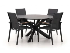 Bellagio Albinea/Lodola ø130cm dining tuinset 5-delig stapelbaar
