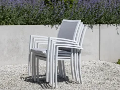 Bellagio Anzio/Fidenza 220 cm Gartenmöbel-Set 7-teilig stapelbar