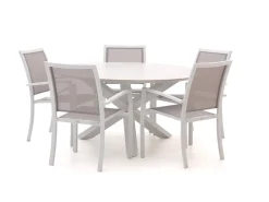 Bellagio Anzio/Lodola ø 150 cm Gartenmöbel-Set 6-teilig stapelbar