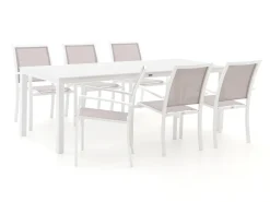 Bellagio Anzio/Menzano 220 cm Gartenmöbel-Set 7-teilig stapelbar