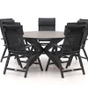 Bellagio Avenza/Fidenza ø 149 cm Gartenmöbel-Set 6-teilig verstellbar