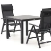Bellagio Avenza/Fidenza 90 cm Gartenmöbel-Set 3-teilig verstellbar