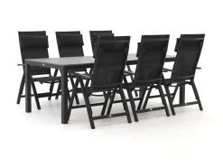 Bellagio Avenza/Fidenza 220 cm Gartenmöbel-Set 7-teilig verstellbar