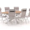 Bellagio Avenza/Fidenza oval 220 cm Gartenmöbel-Set 5-teilig verstellbar