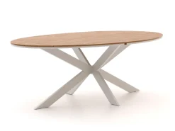 Bellagio Avenza/Fidenza oval 220 cm Gartenmöbel-Set 5-teilig verstellbar