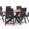 Bellagio Avenza/Fidenza oval 220 cm Gartenmöbel-Set 7-teilig verstellbar