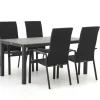 Bellagio Avio/Fidenza 160 cm Gartenmöbel-Set 5-teilig stapelbar