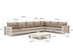 Bellagio Avolo Ecklounge-Set 4-teilig rechts 7-Sitzer