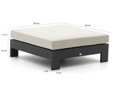 Bellagio Avolo Lounge Gartenhocker 100x100x26 cm