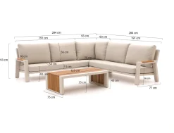 Bellagio Bisenzio Ecklounge-Set 4-teilig