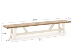 Bellagio Bresimo 260 cm Picknick-Set 3-teilig