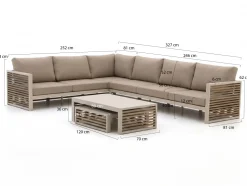 Bellagio Cadora Ecklounge-Set 4-teilig links 6-Sitzer
