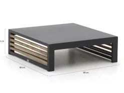Bellagio Cadora Loungetisch 80x80x26 cm