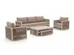 Bellagio Cadora Sessel-Sofa Lounge-Set 5-teilig 5-Sitzer