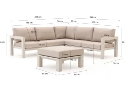 Bellagio Campazzo Ecklounge-Set 4-teilig 5-Sitzer