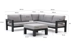Bellagio Campazzo Ecklounge-Set 4-teilig 5-Sitzer