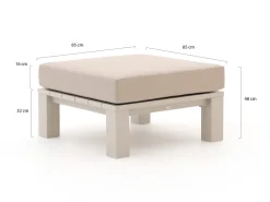 Bellagio Campazzo Lounge Gartenhocker 85x85x32 cm