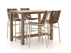 Bellagio Caronia/ROUGH-X 135 cm Gartenbar-Set 5-teilig stapelbar