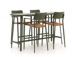 Bellagio Cino 175 cm Gartenbar-Set 5-Teilig Stapelbar