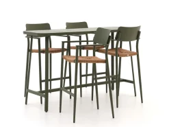 Bellagio Cino 175 cm Gartenbar-Set 5-Teilig Stapelbar