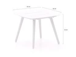 Bellagio Cino Loungetisch 42x42x32 cm