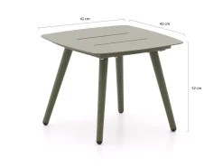 Bellagio Cino Loungetisch 42x42x32 cm