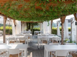 Bellagio Cino/Menzano 160 cm Gartenmöbel-Set 5-teilig stapelbar