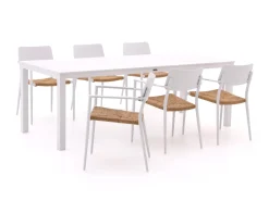 Bellagio Cino/Menzano 220 cm Gartenmöbel-Set 7-teilig stapelbar