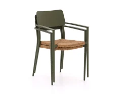 Bellagio Cino/ROUGH-K 90 cm Gartenmöbel-Set 5-Teilig Stapelbar