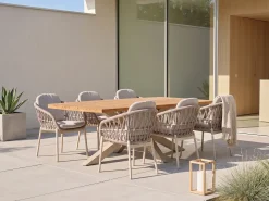 Bellagio Cupello/Induno dänisch oval 220 cm Gartenmöbel-Set 7-teilig