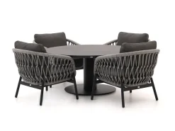 Bellagio Cupello/La Fonte ø 150 cm Low Dining Gartenmöbel-Set 5-teilig