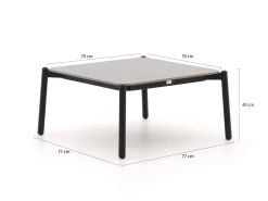 Bellagio Cupello loungetisch 77x77x40 cm