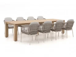 Bellagio Cupello/ROUGH-X 320 cm Gartenmöbel-Set 9-teilig