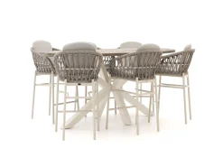 Bellagio Cupello/ROUGH-Y Ellips 240 cm Gartenbar-Set 7-teilig stapelbar